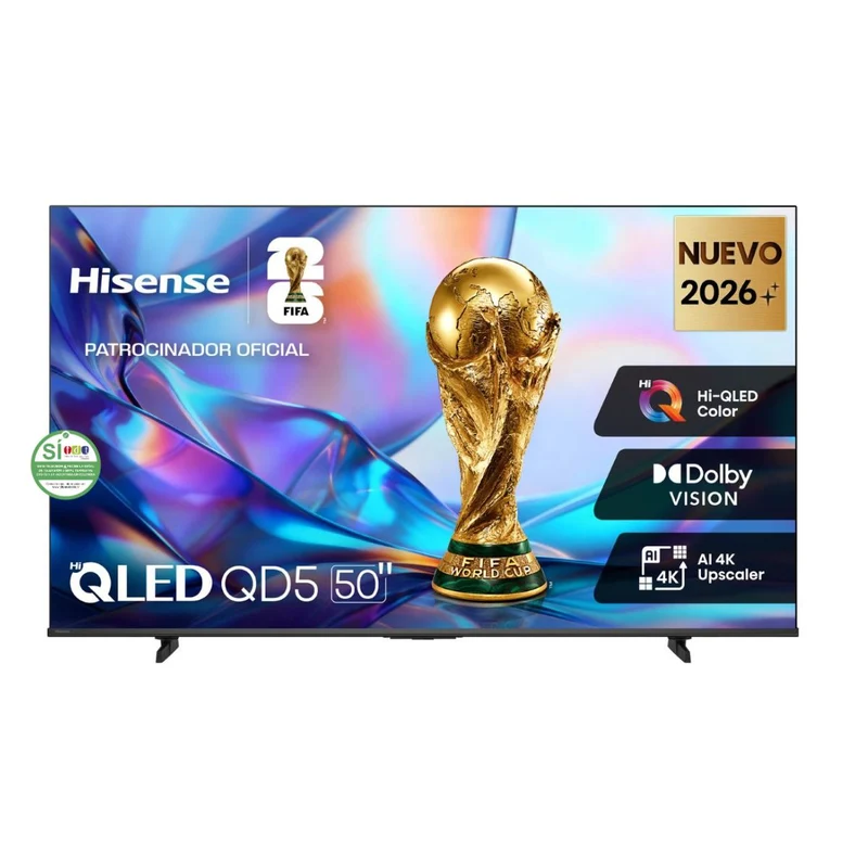 Televisor HISENSE 50 Pulgadas 50QD5SV UHD 4K Procesador Vidaa
