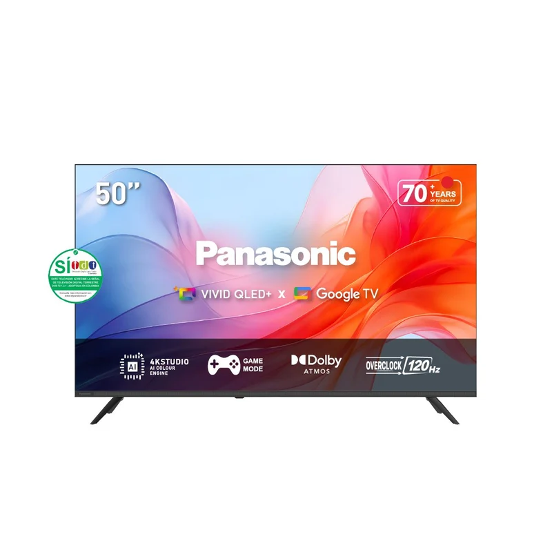 Televisor PANASONIC TN-50W80CPN 50 Pulgadas UHD 4K Smart Tv Google Tv Con IA
