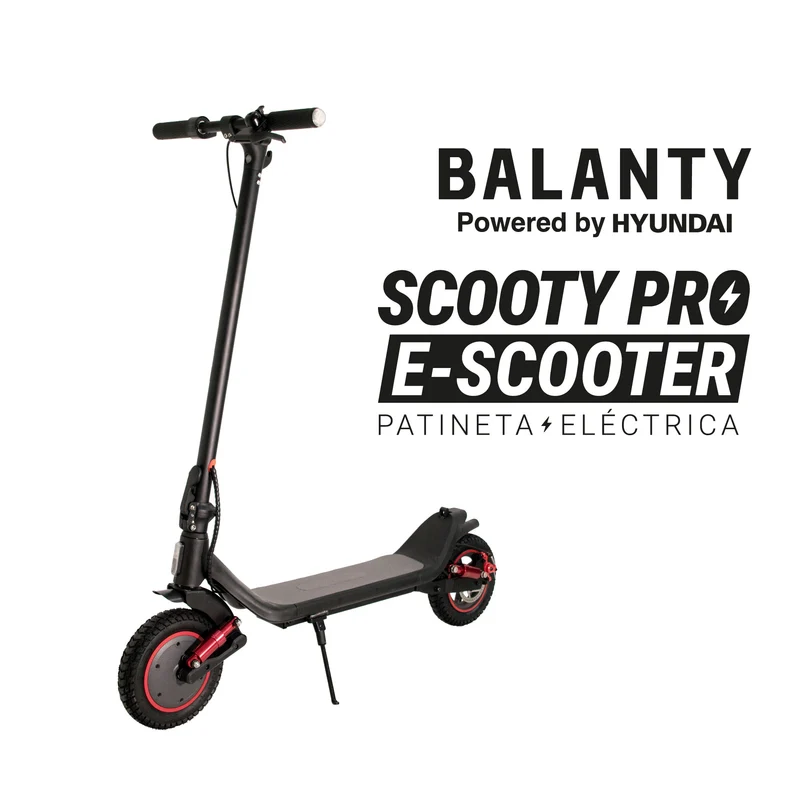 Patineta Eléctrica Powered by HYUNDAI Scooty Pro Negra