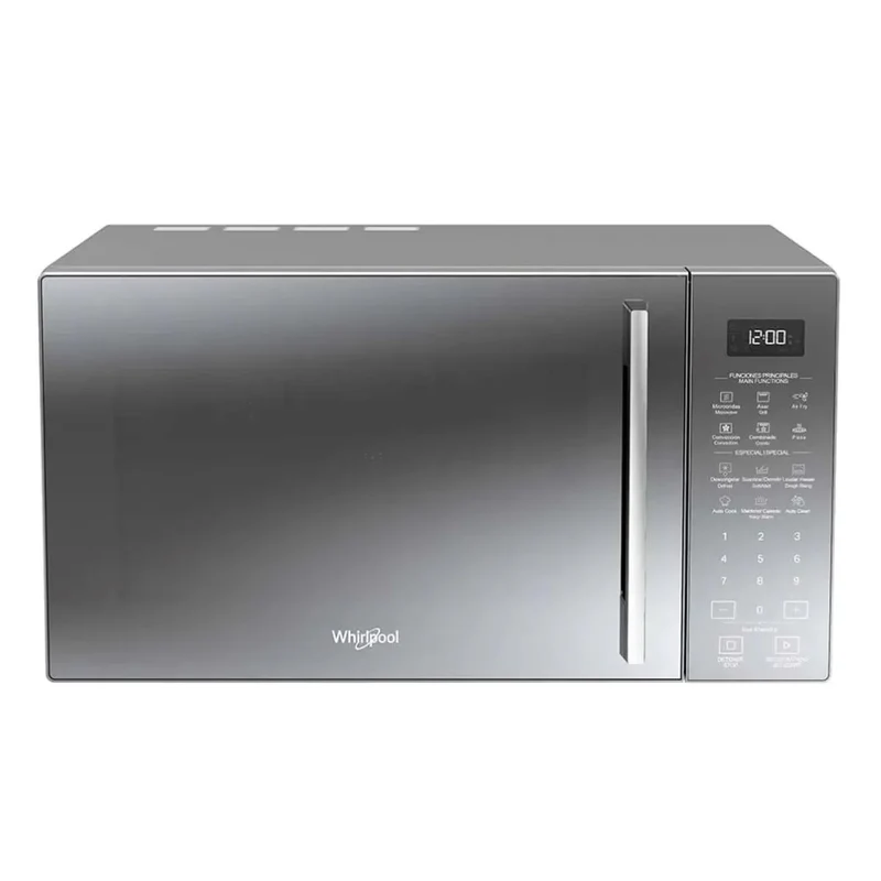 Horno Microondas WHIRLPOOL Con Air Fry 29 Litros Gris Espejo