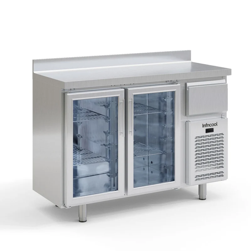 IF602PCR - FRENTE MOSTRADOR REFRIGERADO 2 PUERTAS DE CRISTAL