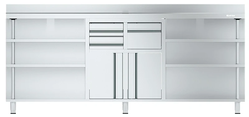 MCAF 2500 - MUEBLE MESA CAFETERA 2450x600x1050 MM