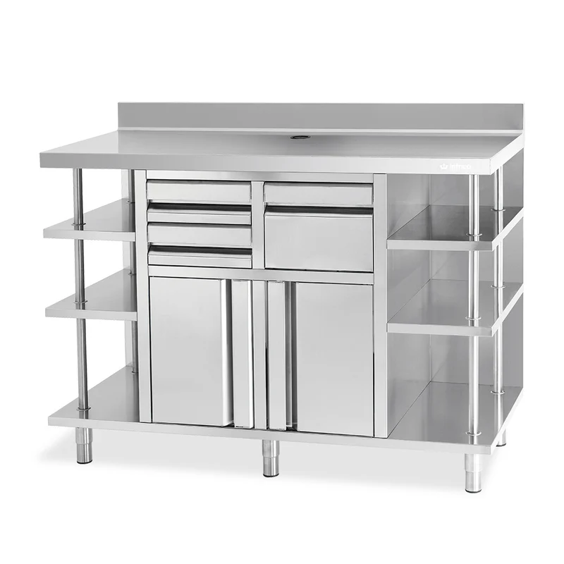 MCAF 1500 - MUEBLE CAFETERO CON TOLVA+CAJONES 1468x600x1050 MM
