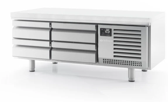 MSG 1400 - MESA BAJA REFRIGERADA CON 4 CAJONES