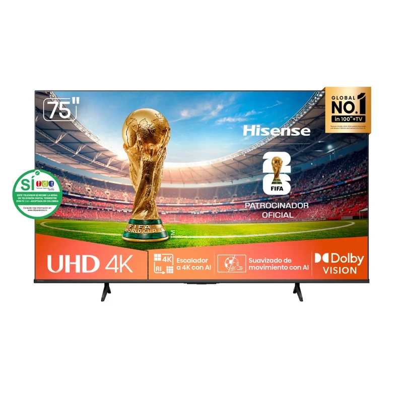 Televisor HISENSE 75 Pulgadas 75A6NV UHD 4K