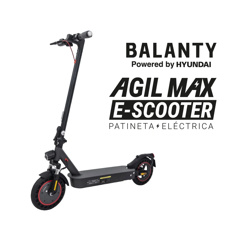 Patineta Eléctrica Powered by HYUNDAI Agil Max Negra